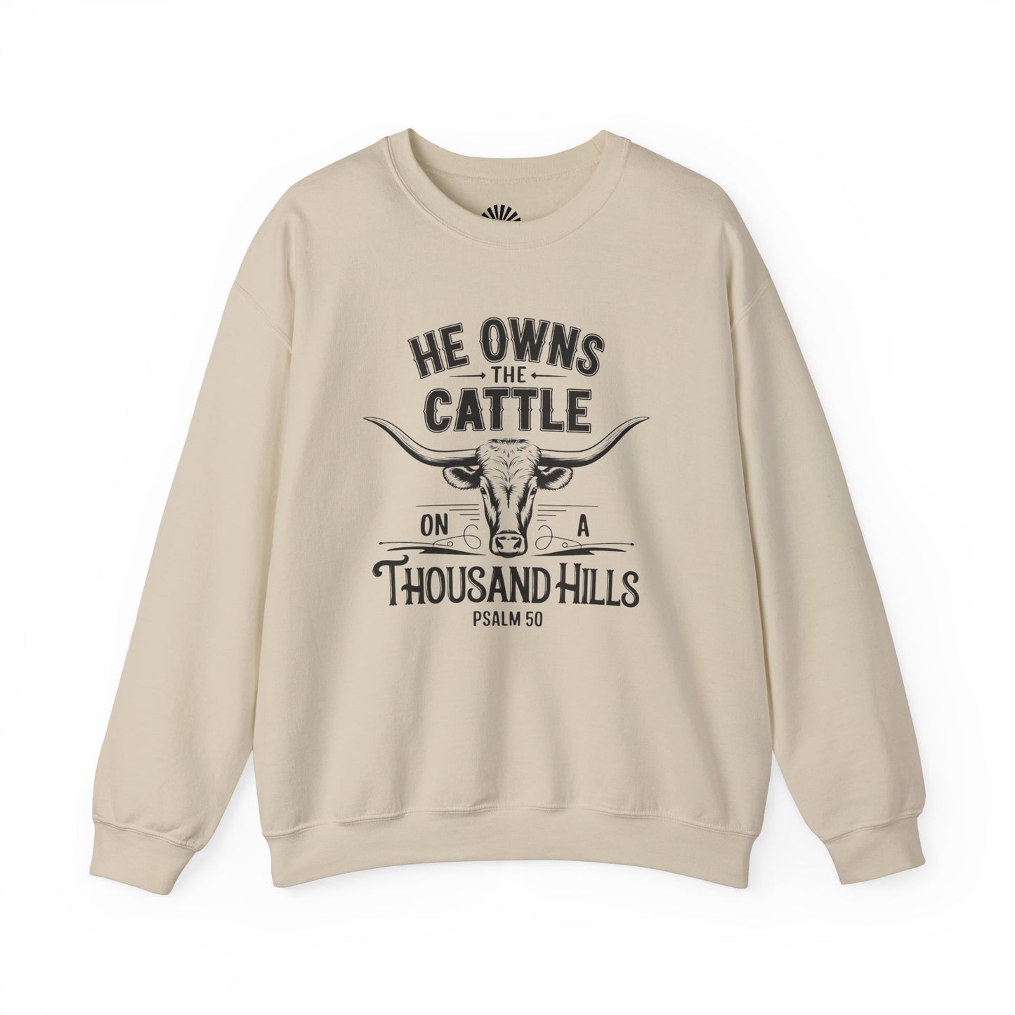 'He Owns the Cattle' Crewneck Sweatshirt