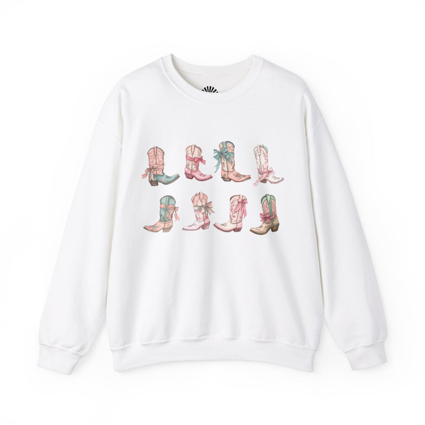 Vintage Coquette Cowgirl Boot Sweatshirt