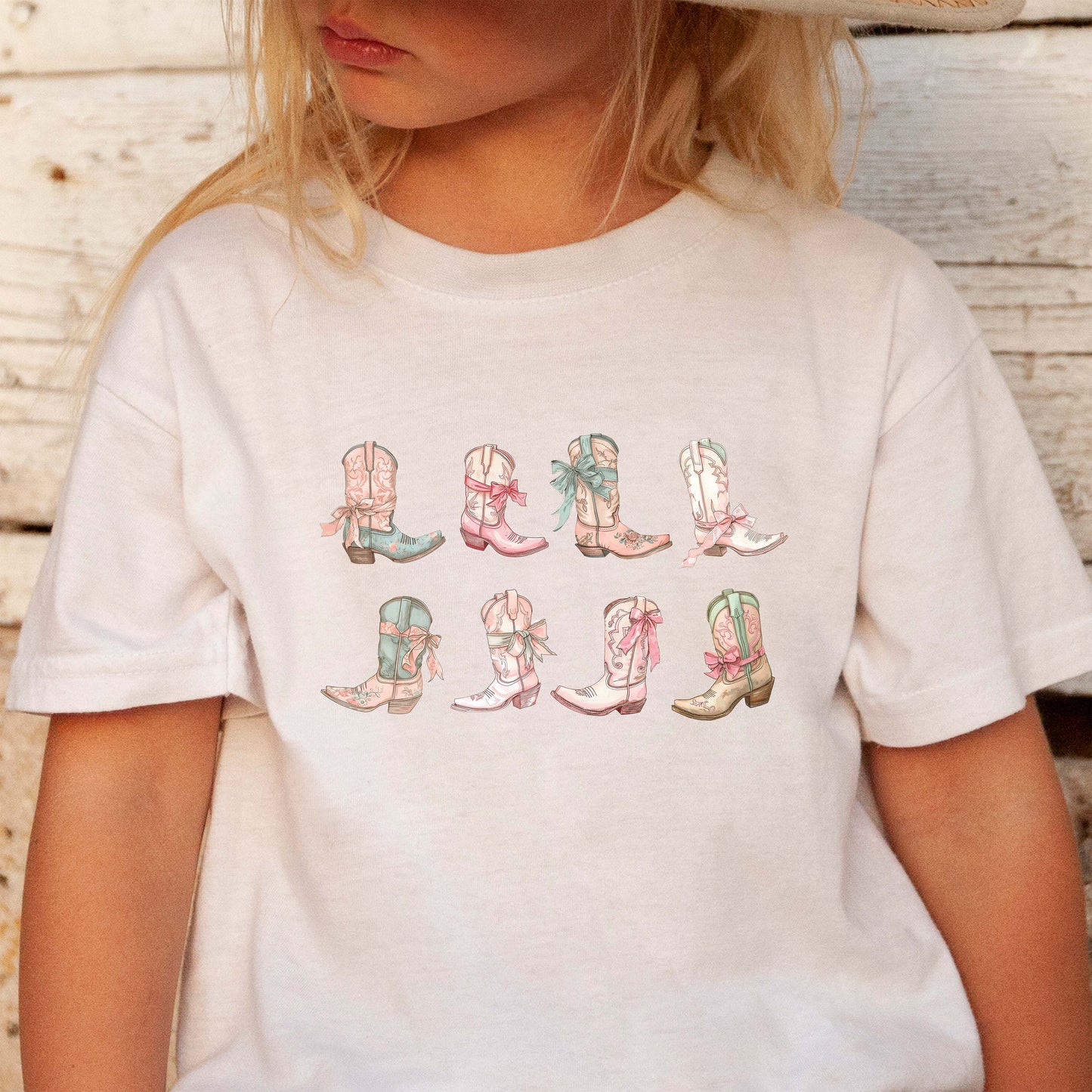 Vintage Cowgirl Boots Toddler Tee