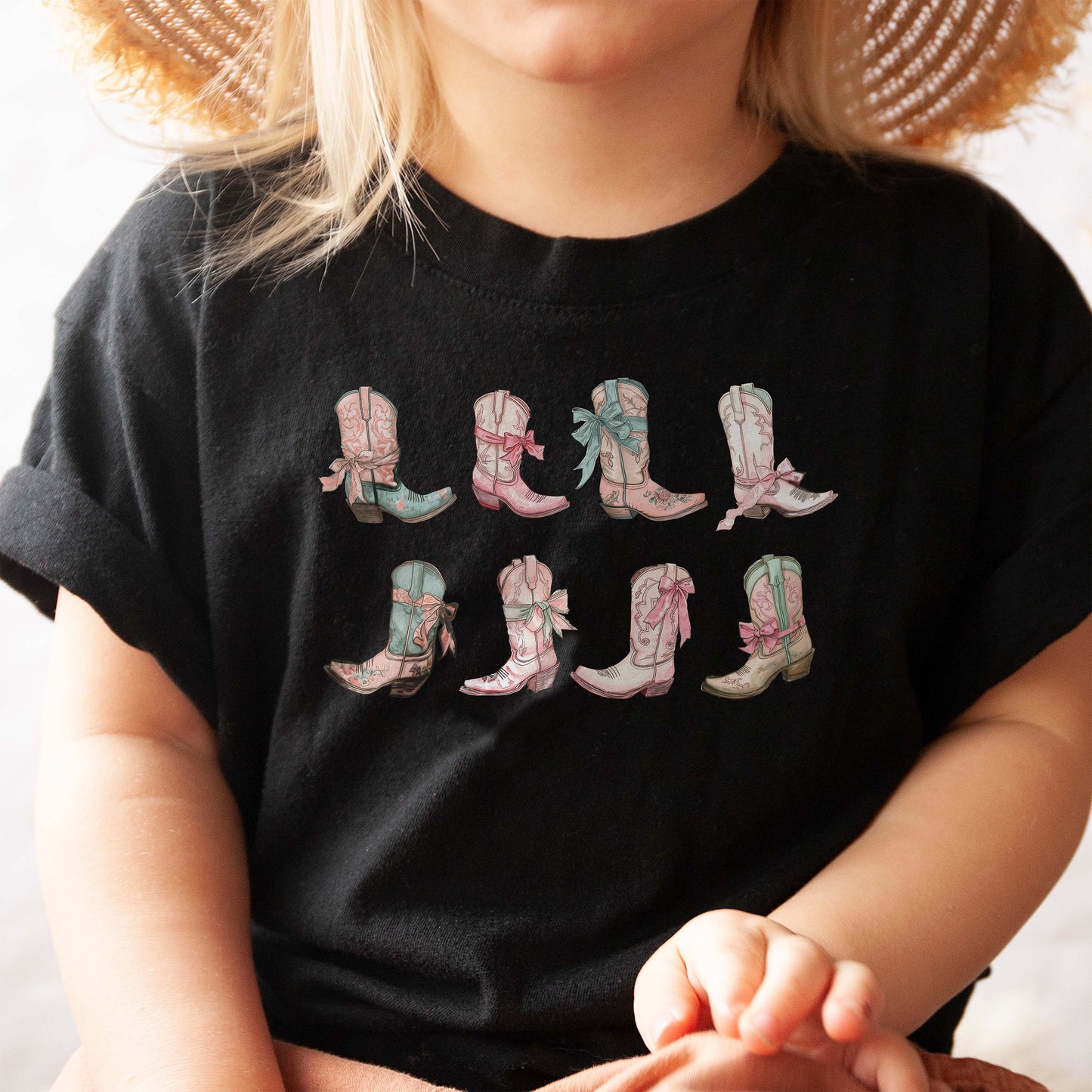Vintage Cowgirl Boots Toddler Tee