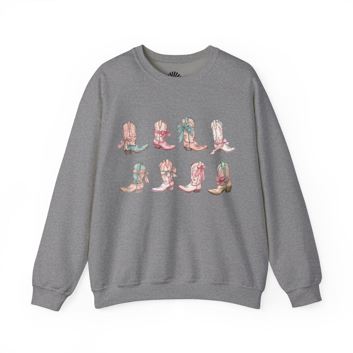 Vintage Coquette Cowgirl Boot Sweatshirt