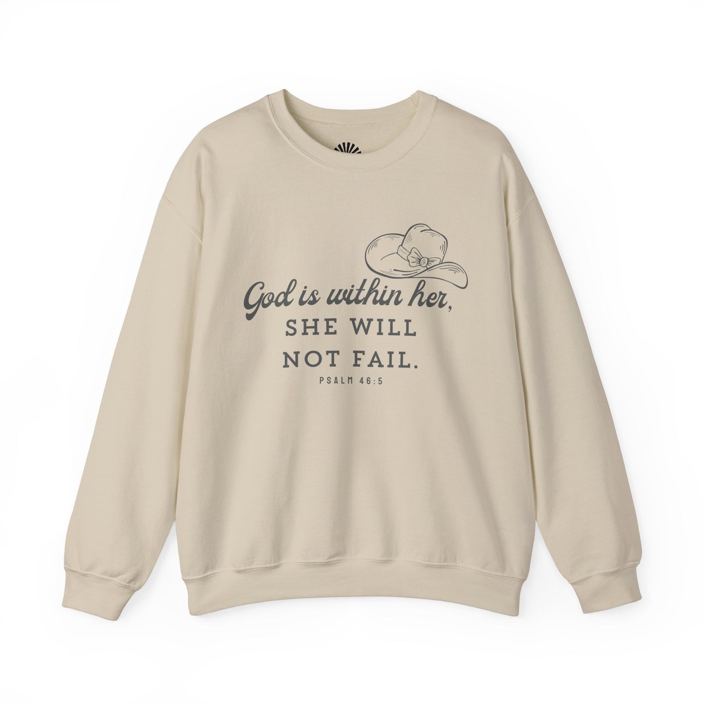 'God is Within Her, She Will Not Fail' Cozy Sweatshirt