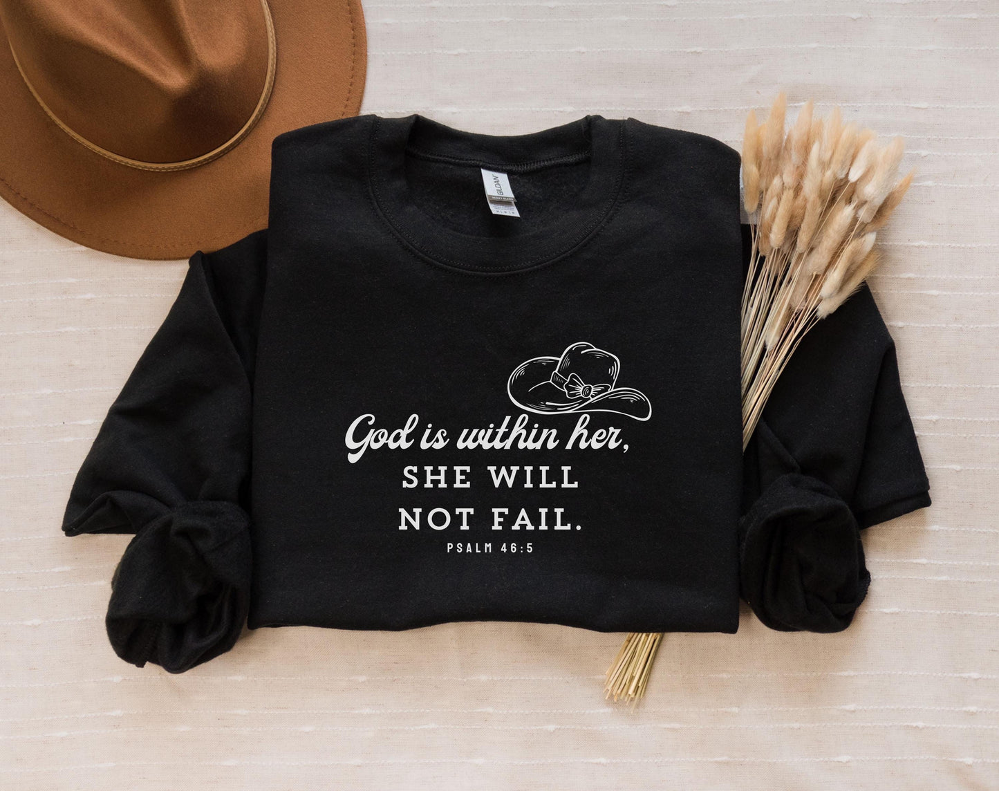 'God is Within Her, She Will Not Fail' Cozy Sweatshirt
