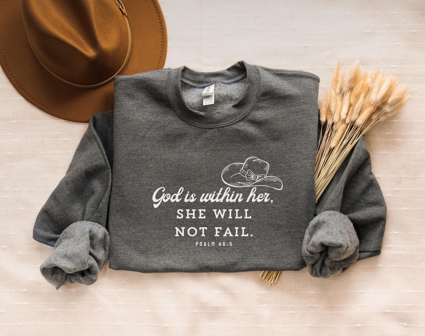 'God is Within Her, She Will Not Fail' Cozy Sweatshirt