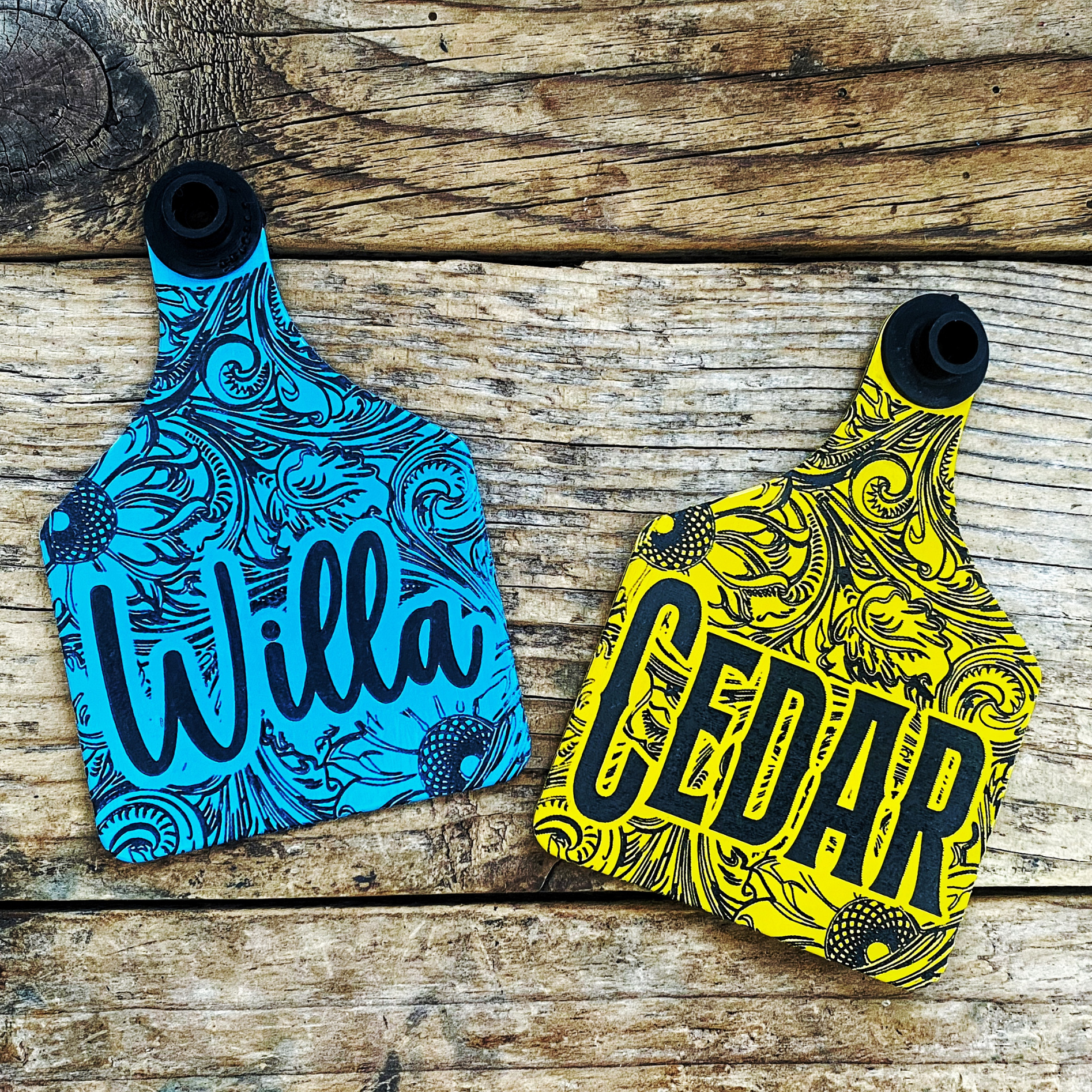 Custom Laser Engraved Cow Ear Tags1