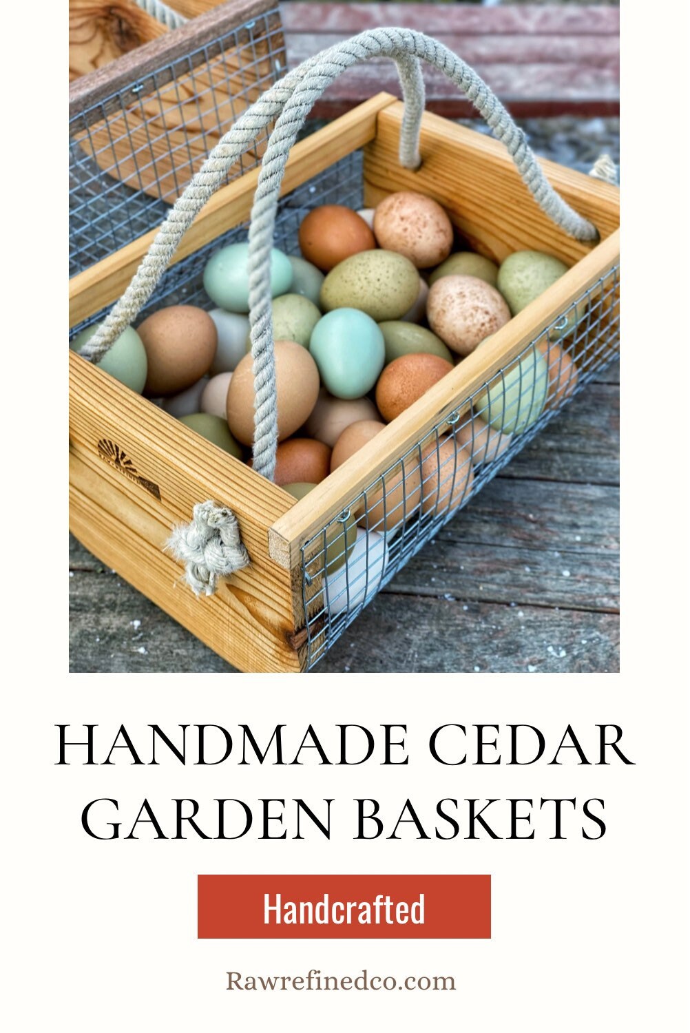 Personalized Children’s Garden Harvest Basket | Handmade Garden basket | Handmade Egg Basket | Garden Hod | Garden Tool