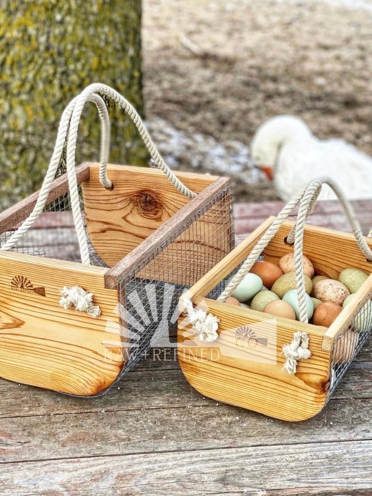 Personalized Children’s Garden Harvest Basket | Handmade Garden basket | Handmade Egg Basket | Garden Hod | Garden Tool