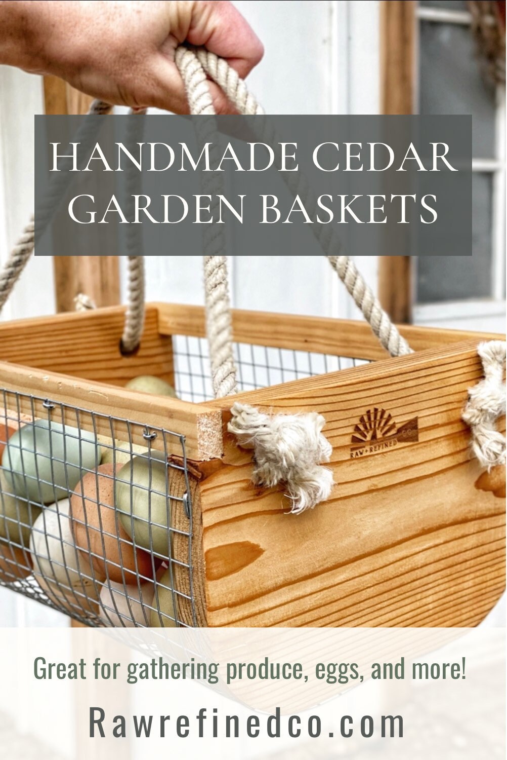 Personalized Children’s Garden Harvest Basket | Handmade Garden basket | Handmade Egg Basket | Garden Hod | Garden Tool