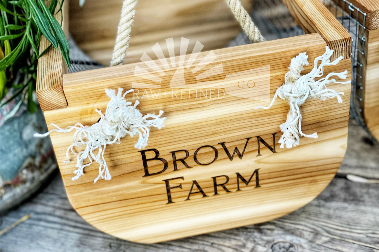 Personalized Children’s Garden Harvest Basket | Handmade Garden basket | Handmade Egg Basket | Garden Hod | Garden Tool