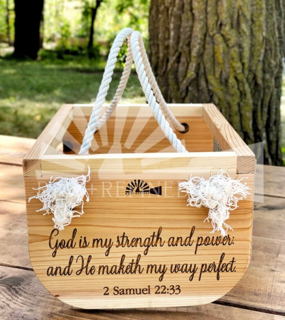 Custom Personalized Handmade Garden Harvest Basket