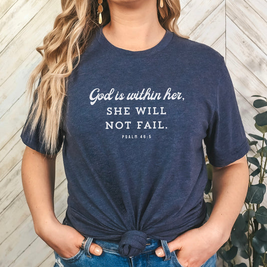 God Is Within Her - Dark Premium Unisex Crewneck T-shirt